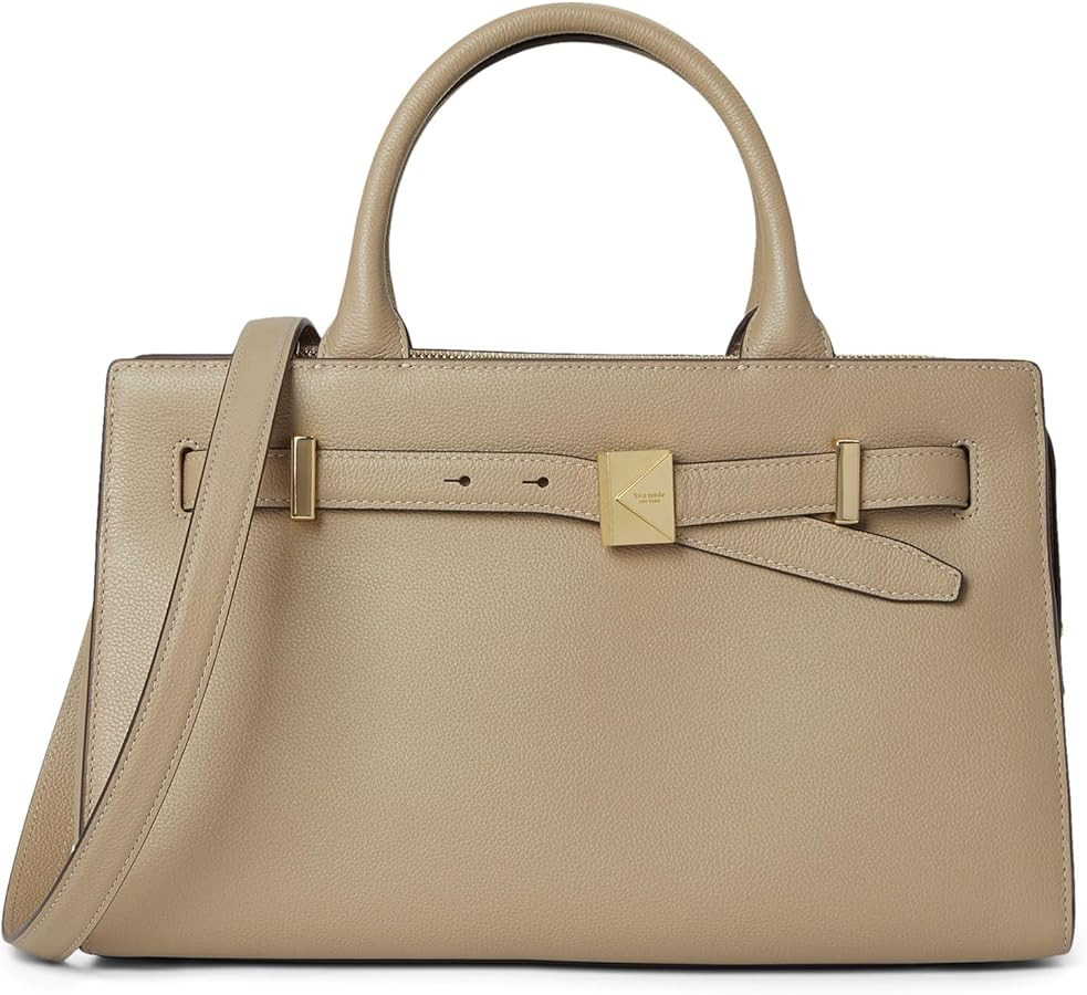 kate spade new york womens Deco Pebbled Leather Medium Satchel | Amazon (US)