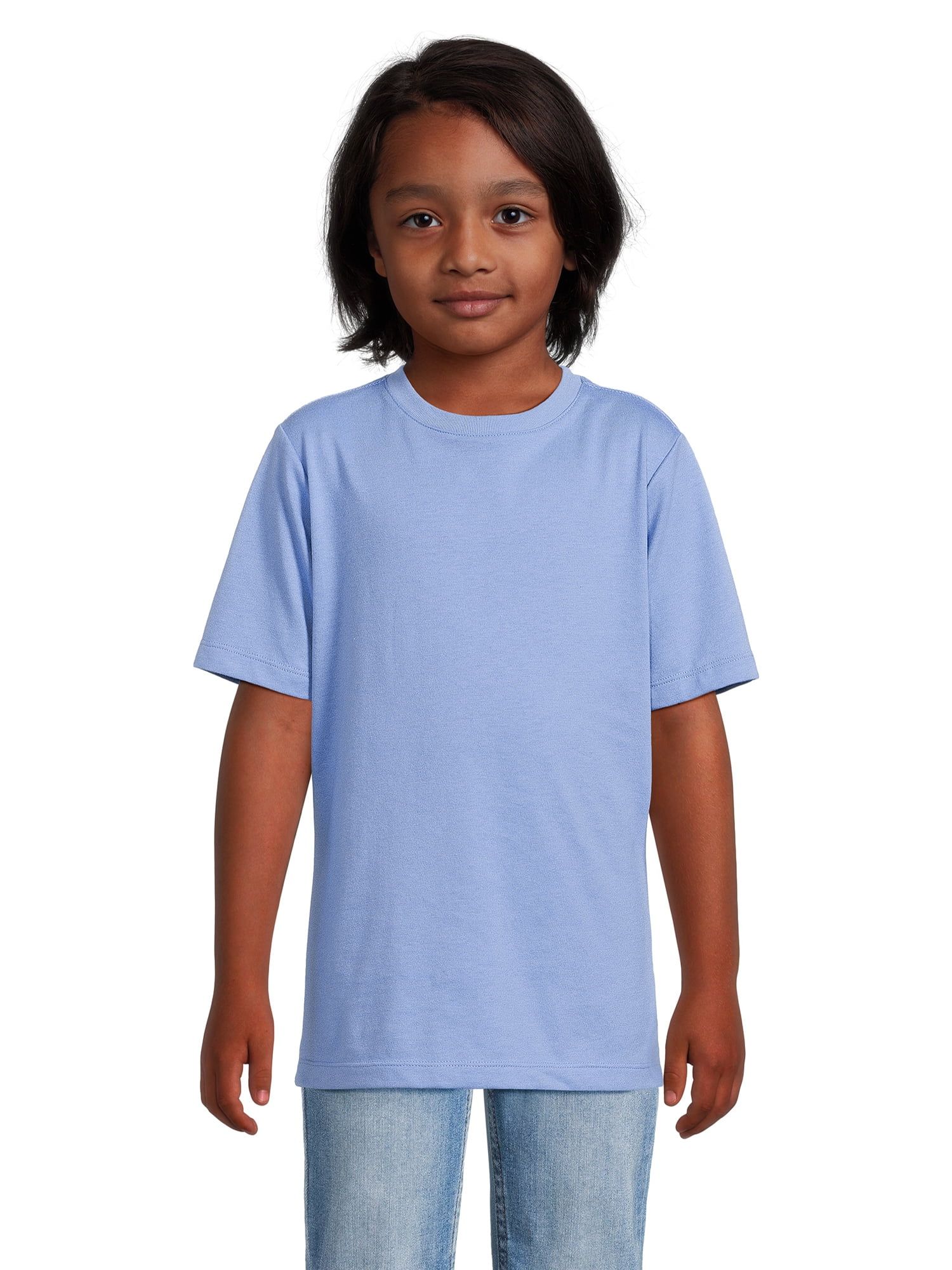 Wonder Nation Boys Kid Tough Short Sleeve Crewneck T-Shirt, Sizes 4-18 & Husky | Walmart (US)