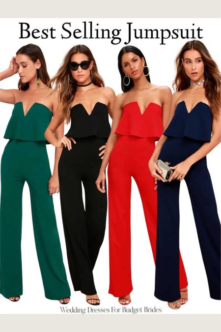 Popular jumpsuit at Lulus. Also comes in white. 

#weddingguest #vacationlook #datenightlook #springlook #dressyjumpsuit 

#LTKSeasonal #LTKstyletip #LTKwedding