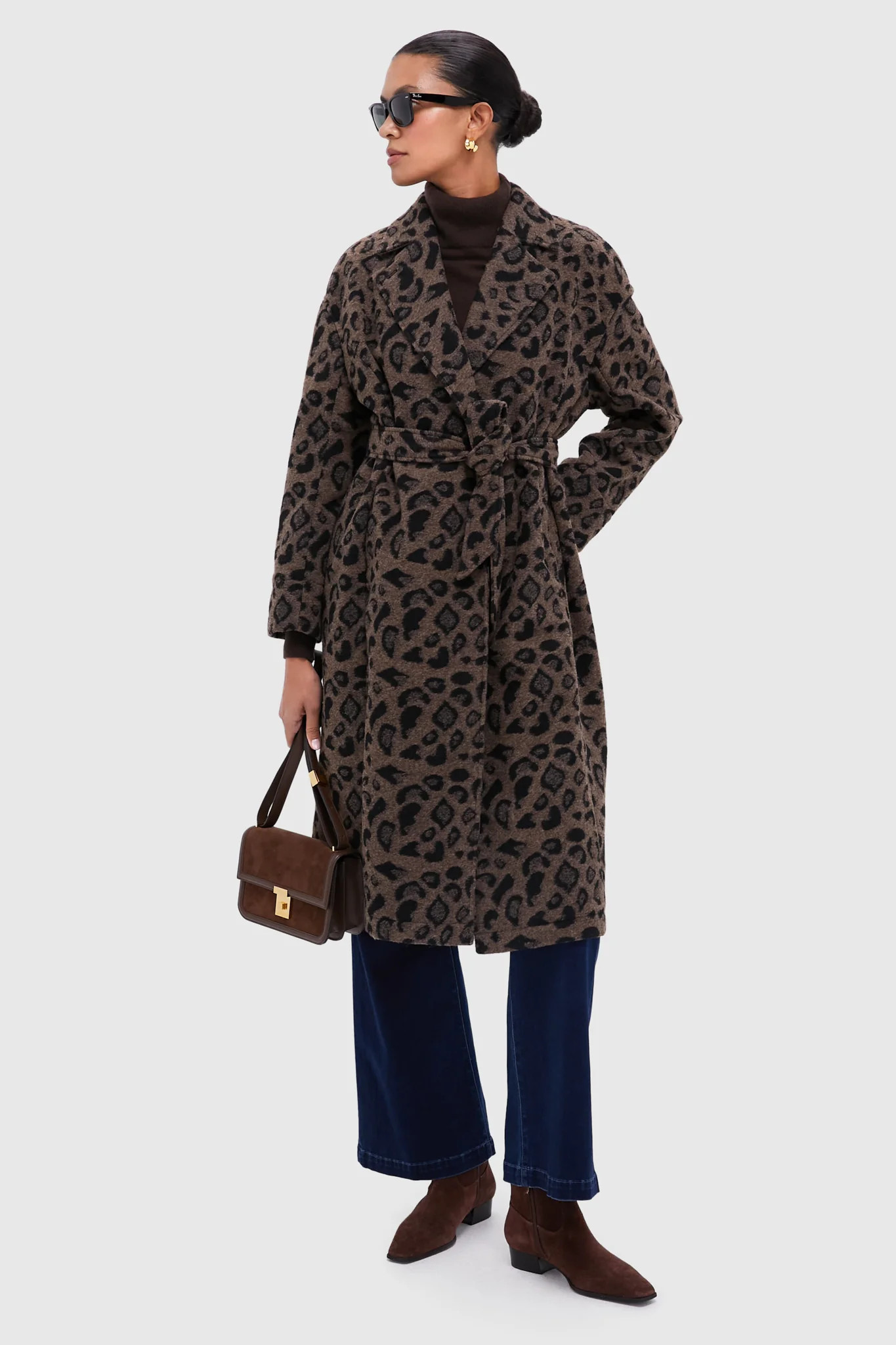 Cheetah Abbott Wrap Coat | Tuckernuck (US)