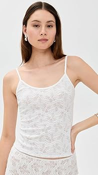 Lioness Women's Tidal Cami, Foam, Off White, Print, S at Amazon Women’s Clothing store | Amazon (US)