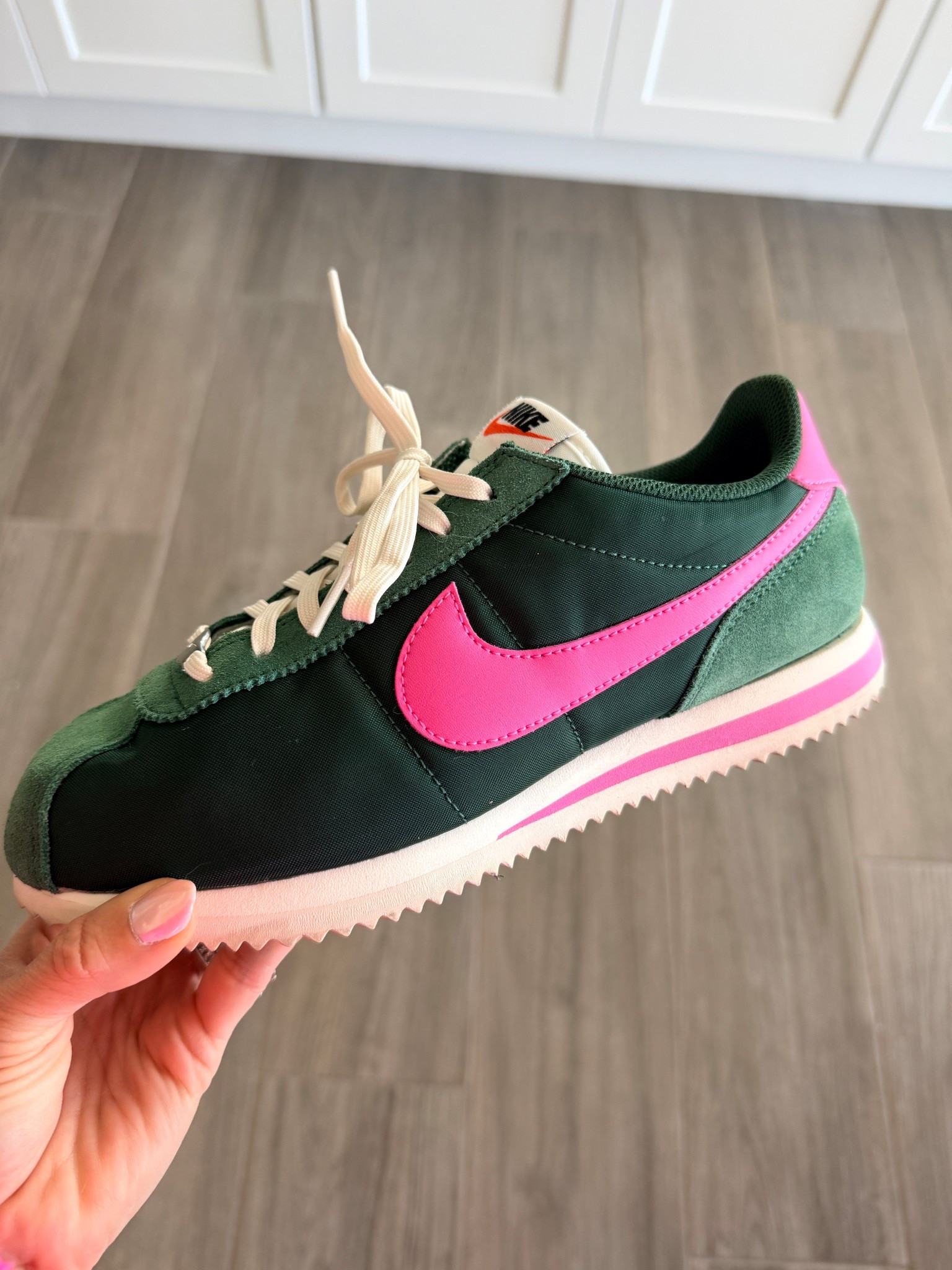 Green Nike sneakers run true to size 

#LTKmomlife