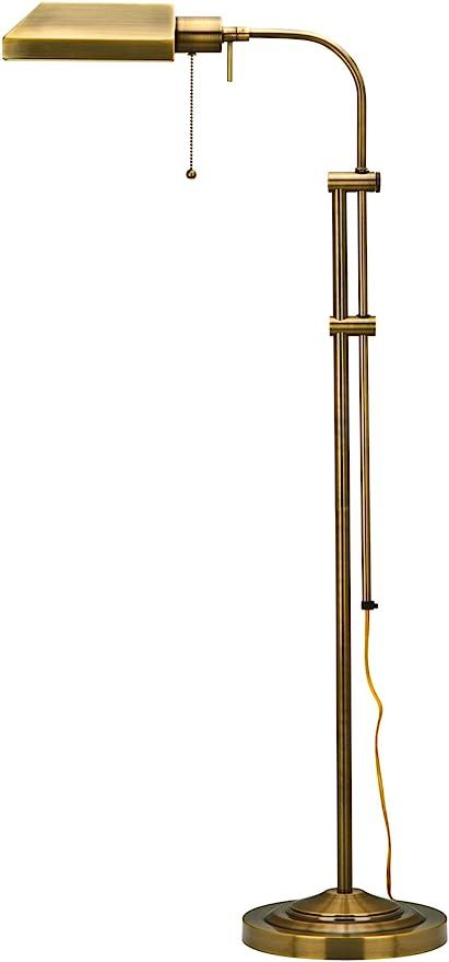 Cal Lighting BO-117FL-AB Floor Lamp Pharmacy Collection with Adjust Pole , 62 inches, Antique Bra... | Amazon (US)