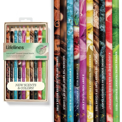 Lifelines 10pc Rub and Sniff Colored Pencils Earth Tones | Target