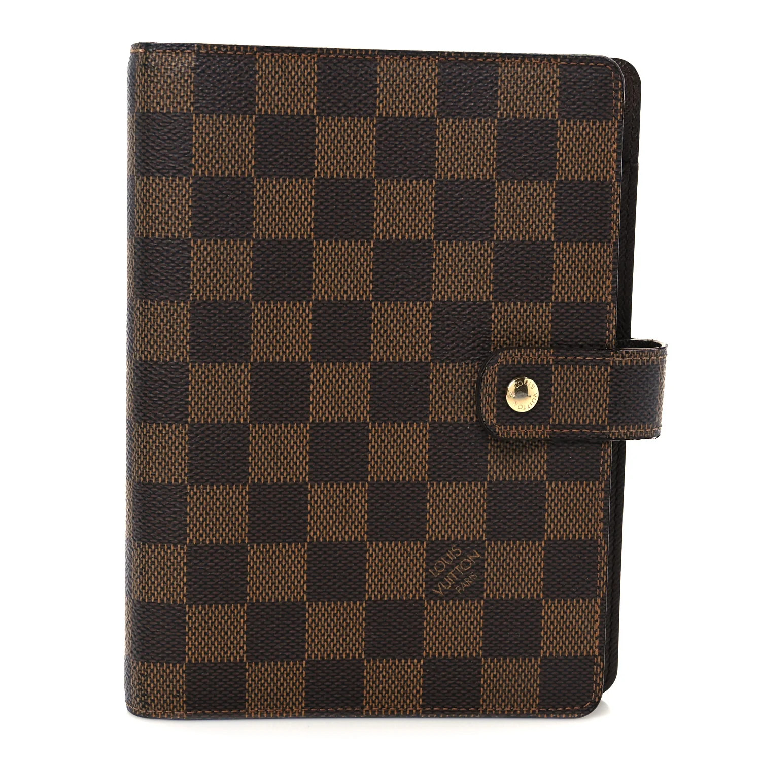 Damier Ebene Medium Ring Agenda Cover | FASHIONPHILE (US)