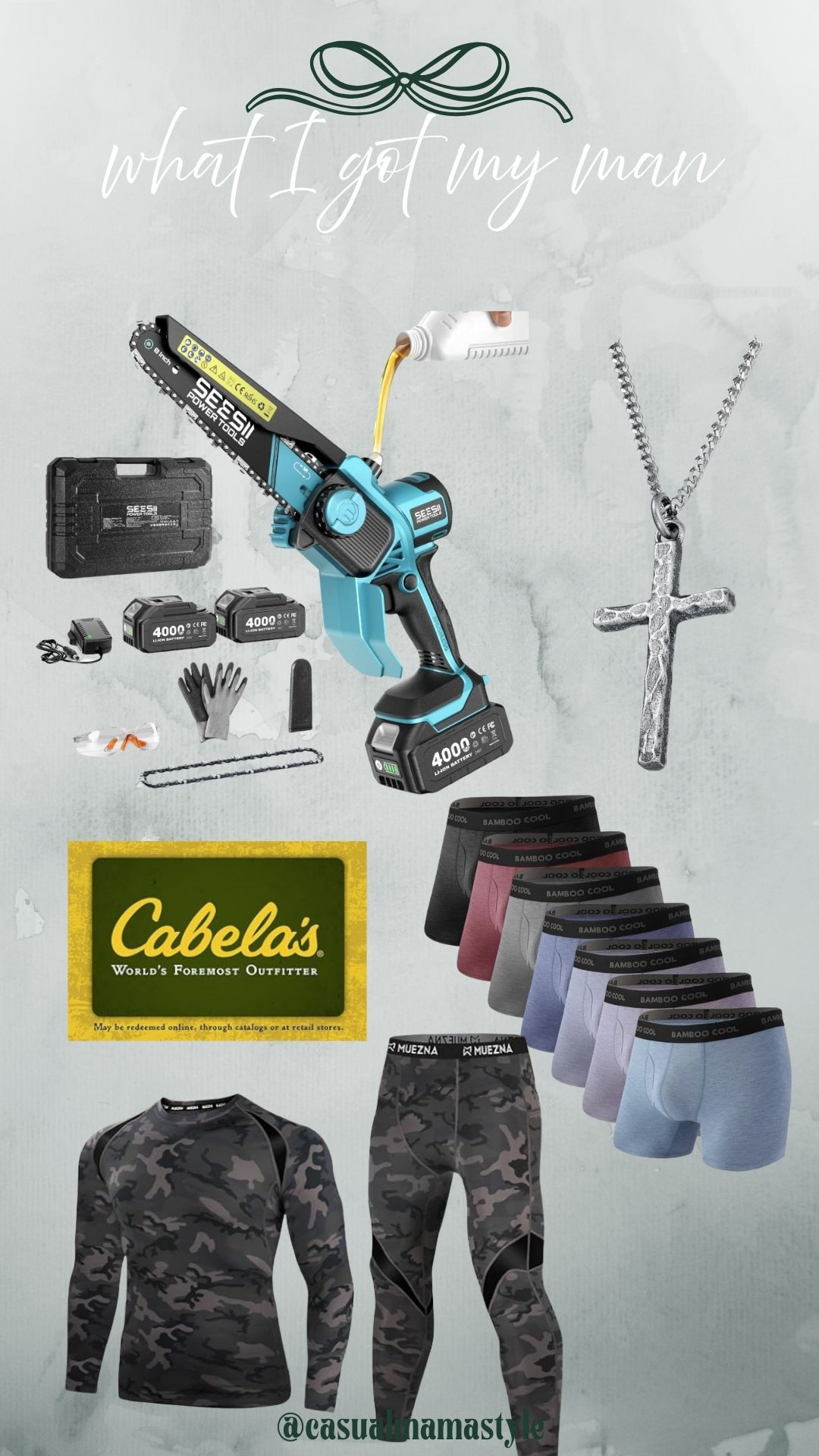 CHRISTMAS FOR HIM. This hand held chain saw had 11.5K reviews, so I knew it had to be good! 

#christmas #giftsforhim #gifts #stockingstuffers #amazon  

 #LTKGiftGuide #LTKHoliday #LTKFindsUnder100