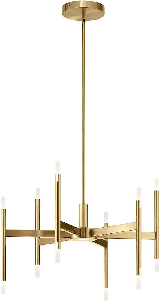 Elan Lighting 84176 Kizette - 26 Inch 6 LED Chandelier, Finish Color: Champagne Gold | Amazon (US)