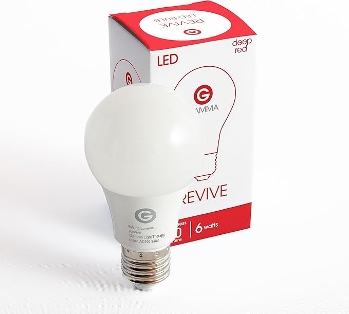 Revive - 670nm - Red Light Bulb Sleep Therapy by Gamma - Melatonin Promoting Natural Sleep Aid | Amazon (US)