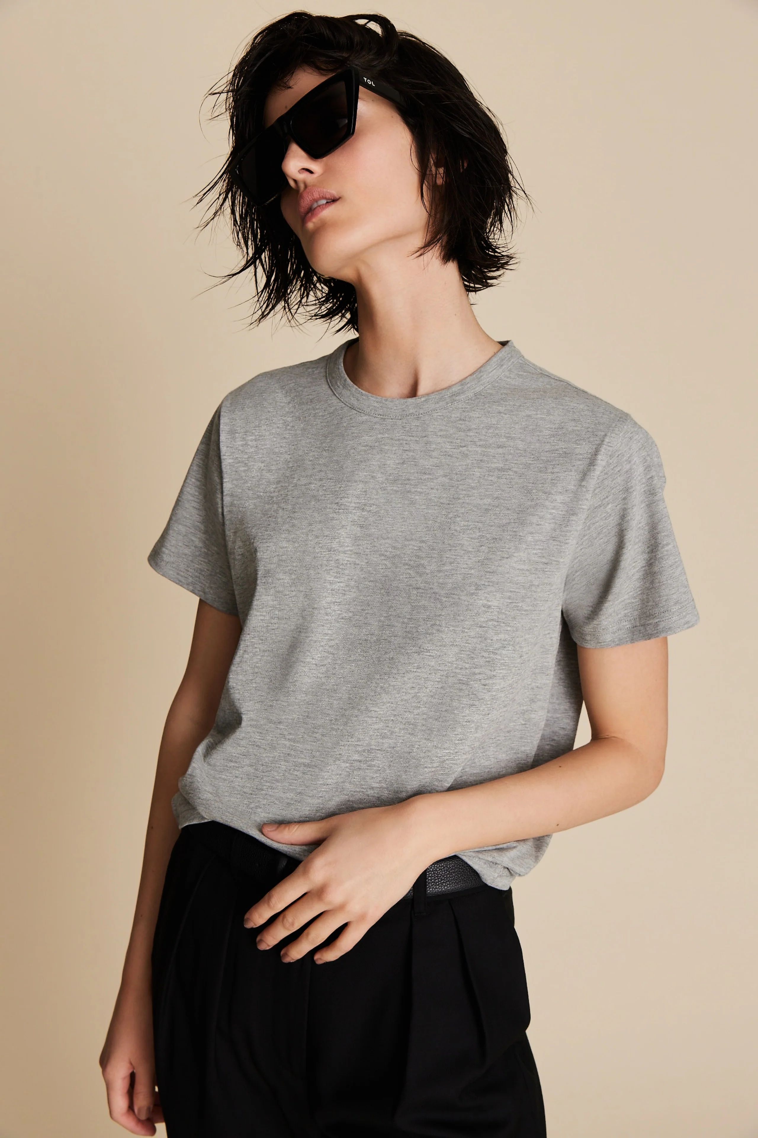 The Iconically Soft Perfect Tee in Heather Grey | Sold Out NYC