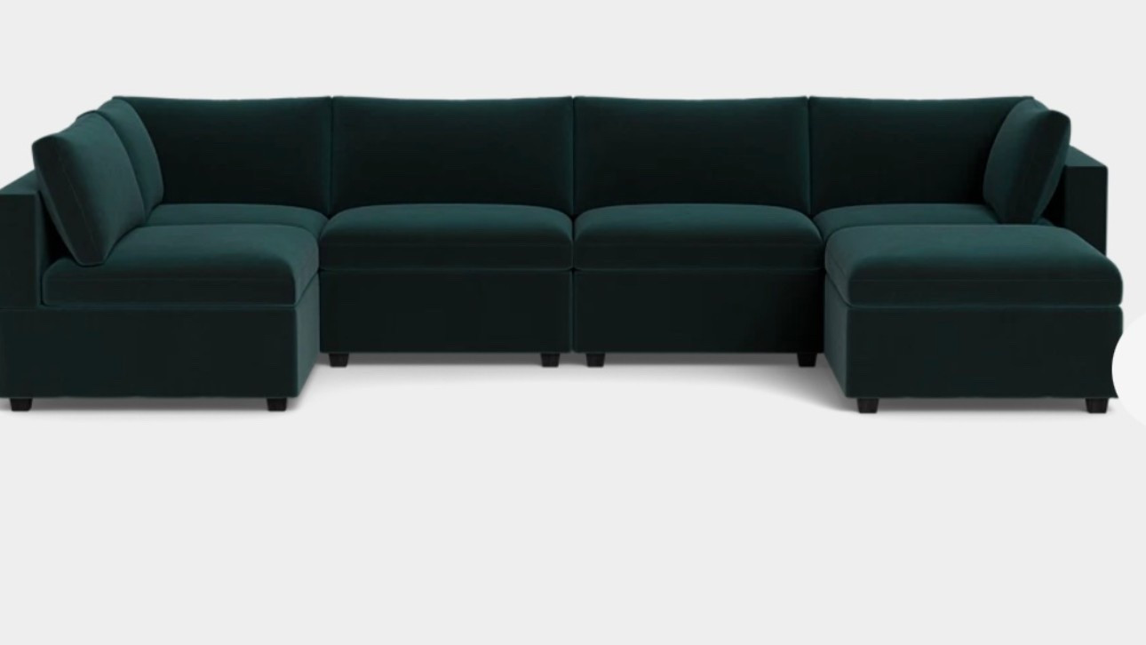 The cliche of my dreams , I’ve always wanted a velvet green couch and finally getting it feels like a goal I’ve accomplished !! This couch is everything you need for comfort and you can swap fabrics too! 

#LTKFamily #LTKSaleAlert #LTKHome