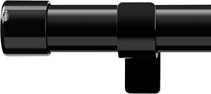 Basic Window Curtain Rods 28 to 62” - 1 Inch Heavy Duty Blackout Curtain Rod Set,Adjustable Dra... | Amazon (US)