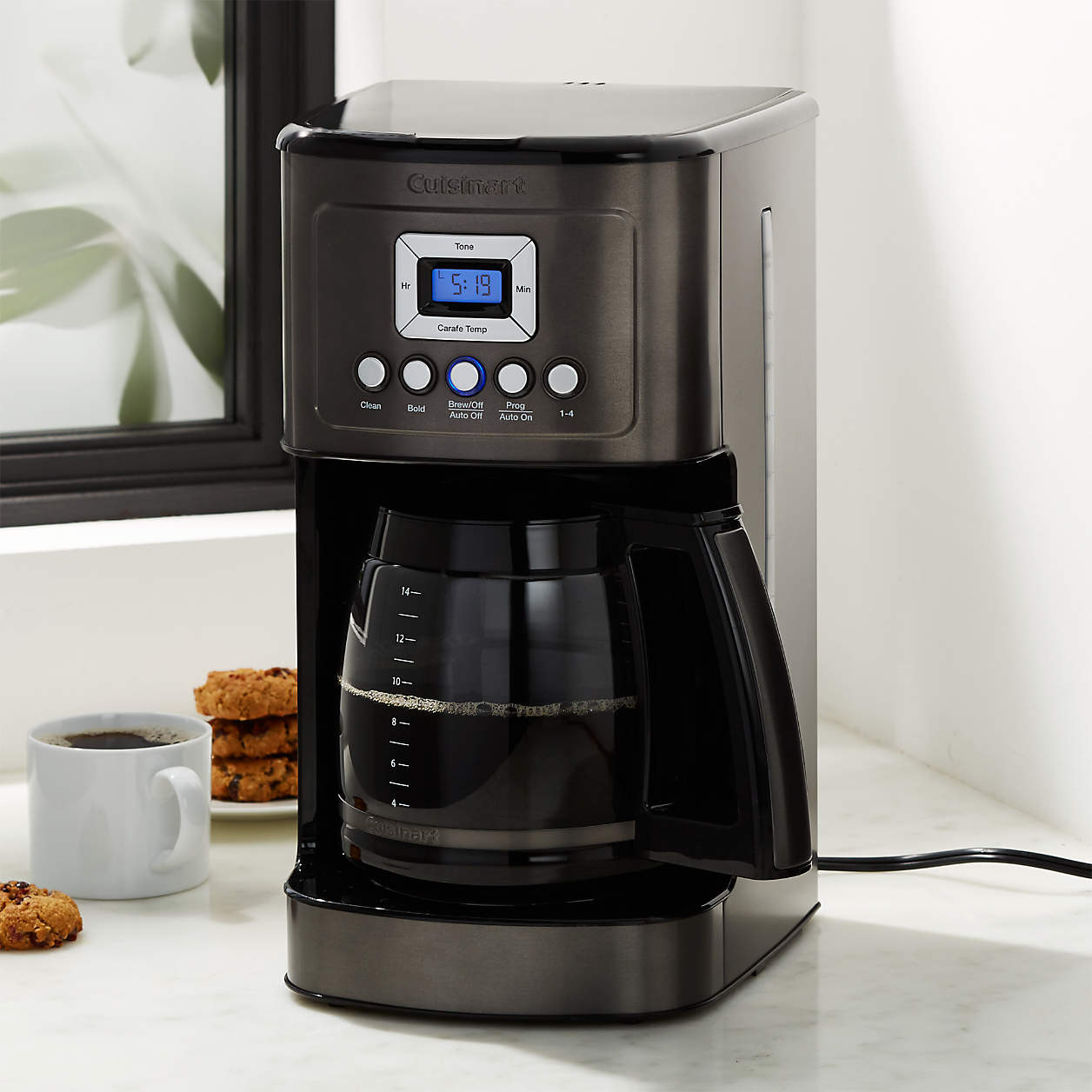 Cuisinart PerfecTemp Stainless Steel 14-Cup Programmable Coffee Maker Machine + Reviews | Crate &... | Crate & Barrel