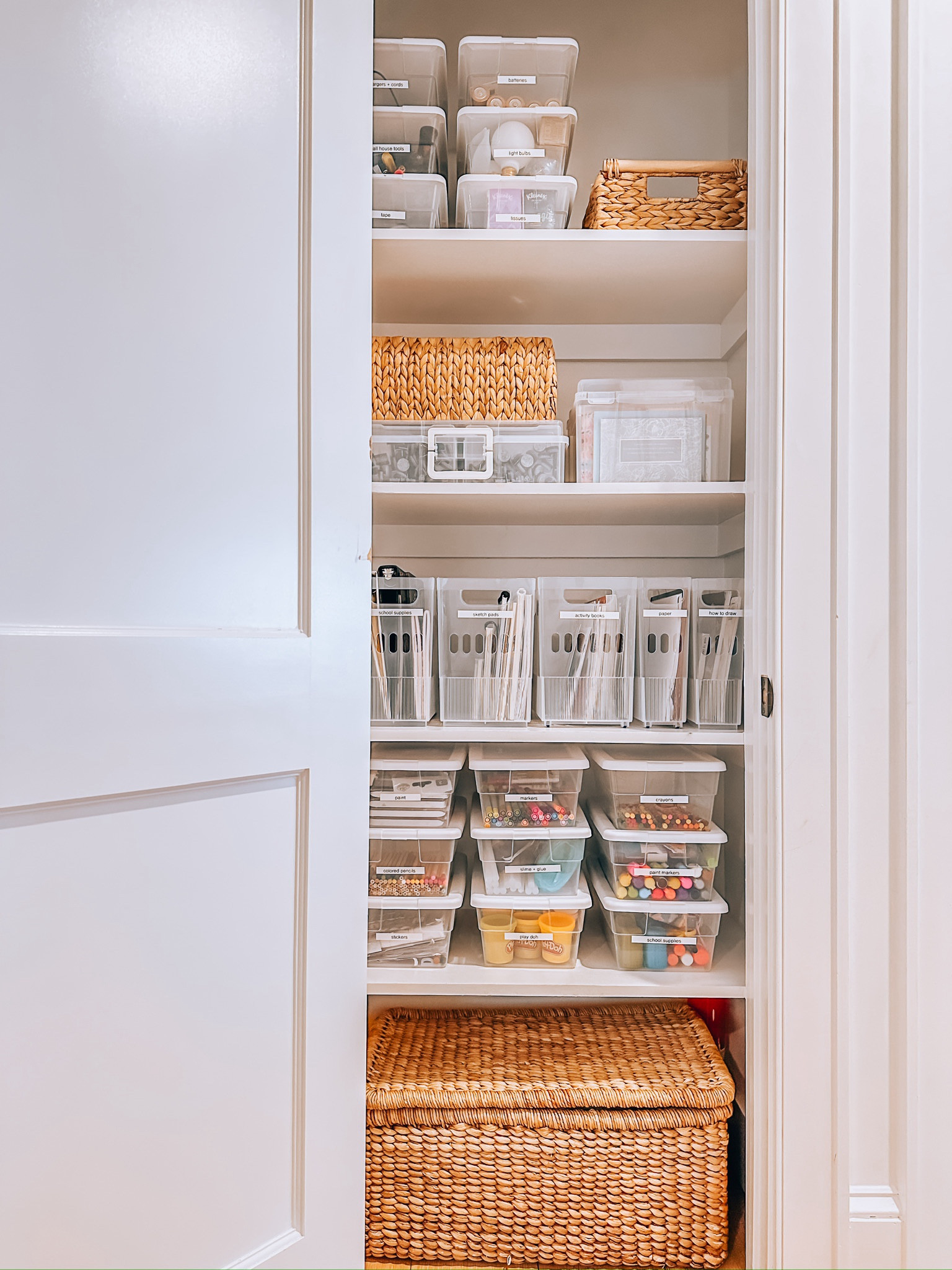 If you have a "catch-all" utility or craft closet near the heart of your daily routine, it doesn’t have to be a chaotic mess—even when it holds a variety of items!

With the right products and an easy-to-maintain system, your closet can stay organized and functional for the whole family. These products we use in every home we organize! 

#LTKHome