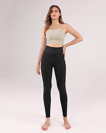 ODODOS Seamless Leggings for Women High Waisted Ribbed Slimming Workout Sports Gym Yoga Pants | Amazon (US)