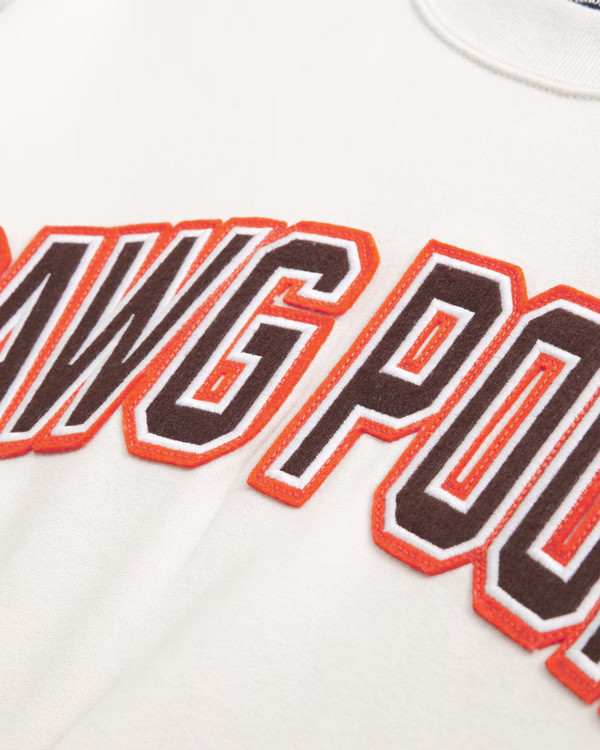 Cleveland Browns Graphic Oversized Sunday Crew | Abercrombie & Fitch (US)