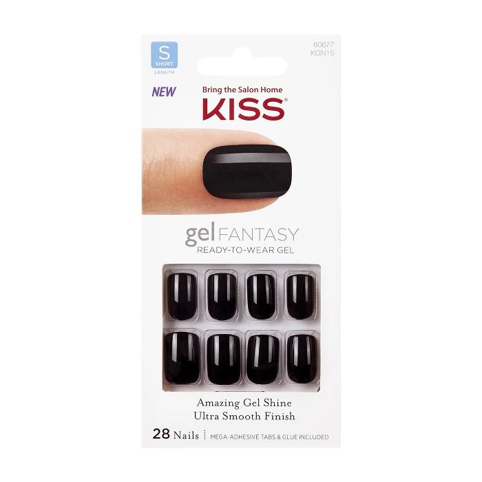 Kiss Gel Fantasy Color Nails Aim High - 28 Ct | Target