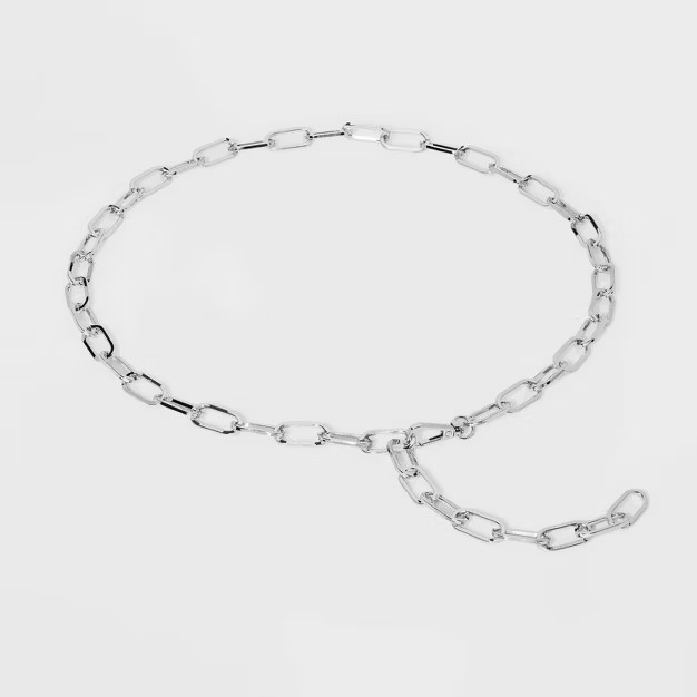 Women's Paper Clip Belt - Wild Fable™ Silver | Target
