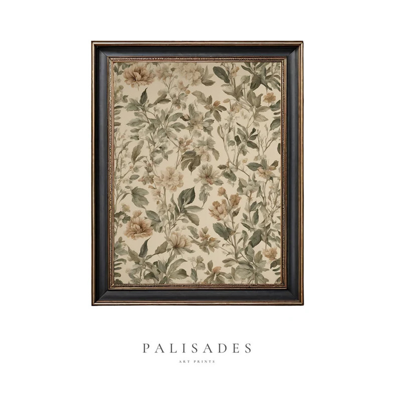 Vintage Tapestry Wall Art Neutral Botanical Pattern Art PRINTABLE Prints Digital Download Palisad... | Etsy (US)