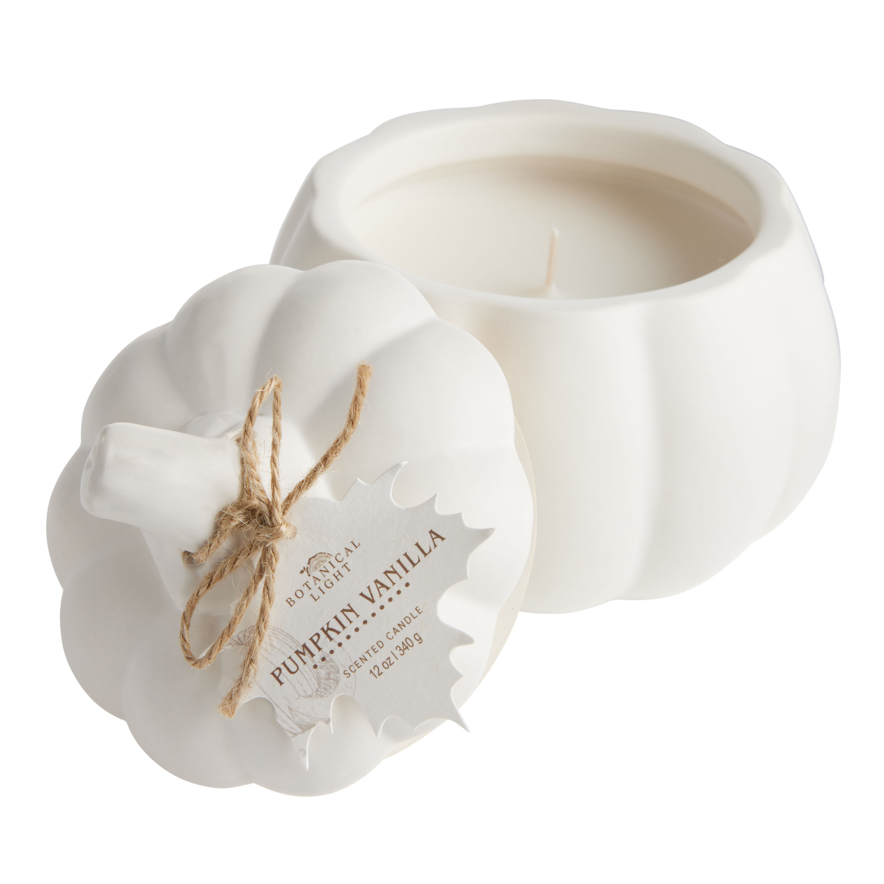 Pumpkin Vanilla Ceramic Pumpkin Scented Candle | World Market