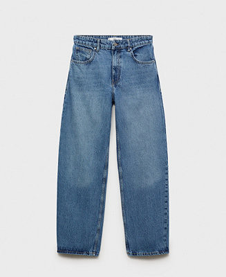 Mango Women's Mid-Rise Balloon Jeans - Macy's | Macy's
