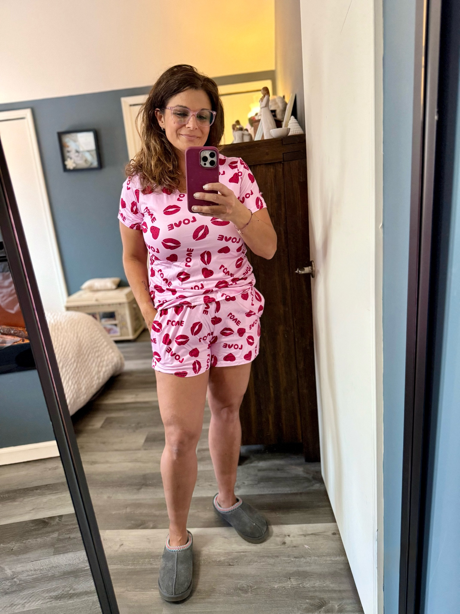 These PJs are from one of our fave Amazon PJ brands, Ekouaer! They’re going fast—only small and XL left! There’s a 15% coupon to clip, but I also tagged 20 other options, so you’re bound to find something you love.  😍

These are so soft! Wearing a size medium, paired with my UGG Tas slippers and showing off my new Zenni Optical Valentine’s Collection glasses. I was a little nervous about the pink glasses, but I actually really like them! What do you think? 🤓

#LTKSeasonal #LTKFindsUnder50 #LTKSaleAlert