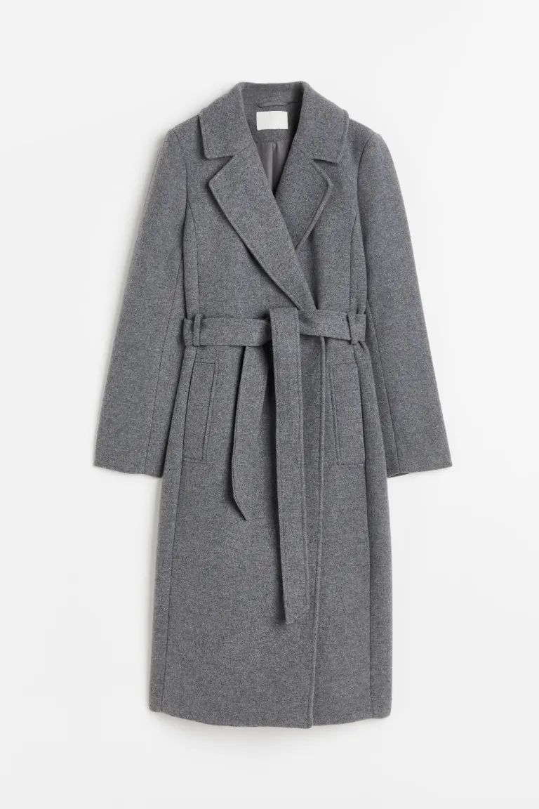 Tie-belt coat | H&M (UK, MY, IN, SG, PH, TW, HK, KR)