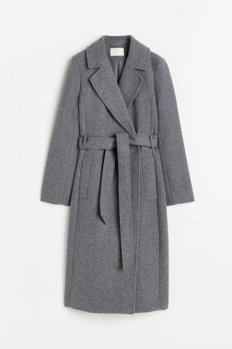 Tie-belt coat | H&M (UK, MY, IN, SG, PH, TW, HK)