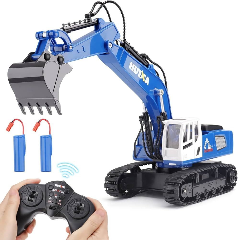 Remote Control Excavator Toys for Boys - PREBOX Rc Excavators Metal Shovel for Kids Age 4-7 8 9 1... | Amazon (US)
