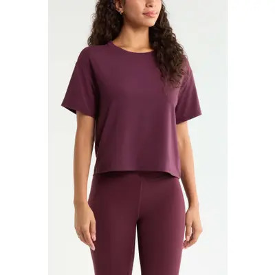 Zella Breathe Performance T-Shirt in Blue Dazzle at Nordstrom, Size X-Small | Nordstrom