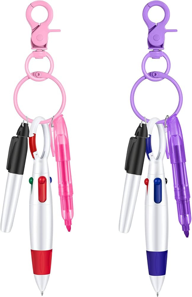 Mini Highlighter Nurse Pen Pack Set for Badge Include Pink and Purple Tip Highlighter 2 Permanent... | Amazon (US)