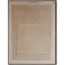 Mhemyo Handmade Gold Brown Color Oil Painting Wabi-Sabi Wall Art Abstract Textured Earth Tone Art... | Amazon (US)