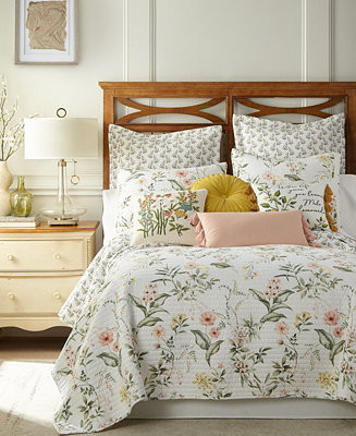 Viviana Watercolor Floral 3-Pc. Quilt Set, Full/Queen | Macy's