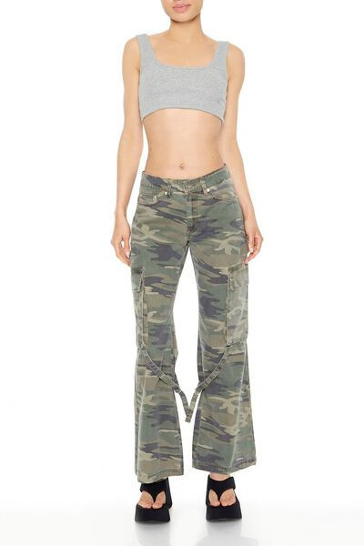 Camo Print Utility Cargo Pants | Forever 21