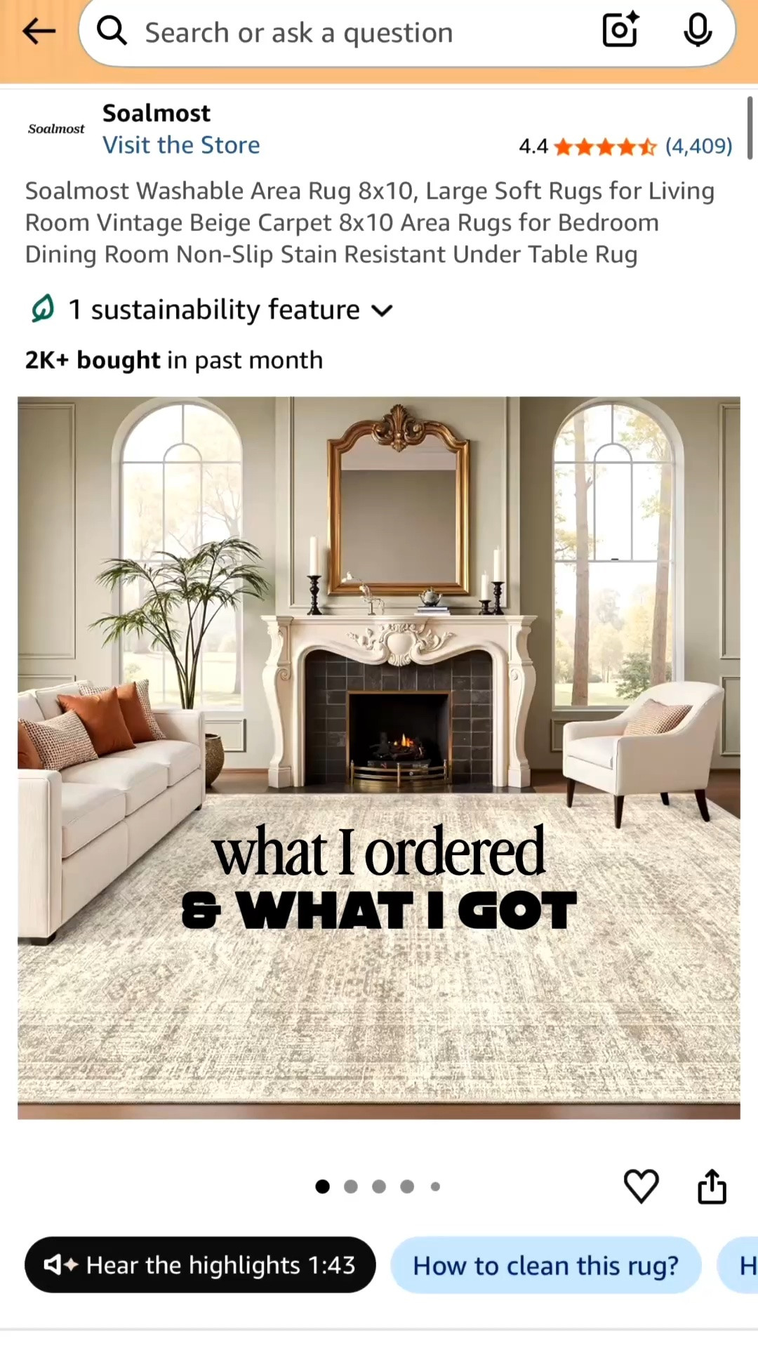 This rug did not disappoint! Love the muted colors and how soft it is underfoot! 

I’ve ordered it in two sizes I liked it so much!

#LTKHome