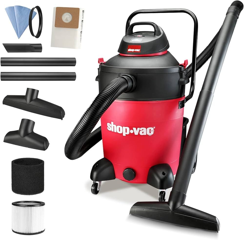 Shop-Vac 14 Gallon 6.5-Peak HP Wet/Dry Vacuum with with Filter, Hose and Accessories,5973136 | Amazon (US)