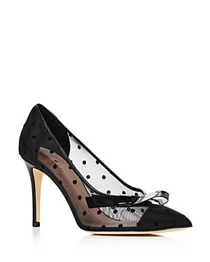 kate spade new york Women's Lasalle Mesh Polka Dot High-Heel Pumps | Bloomingdale's (US)