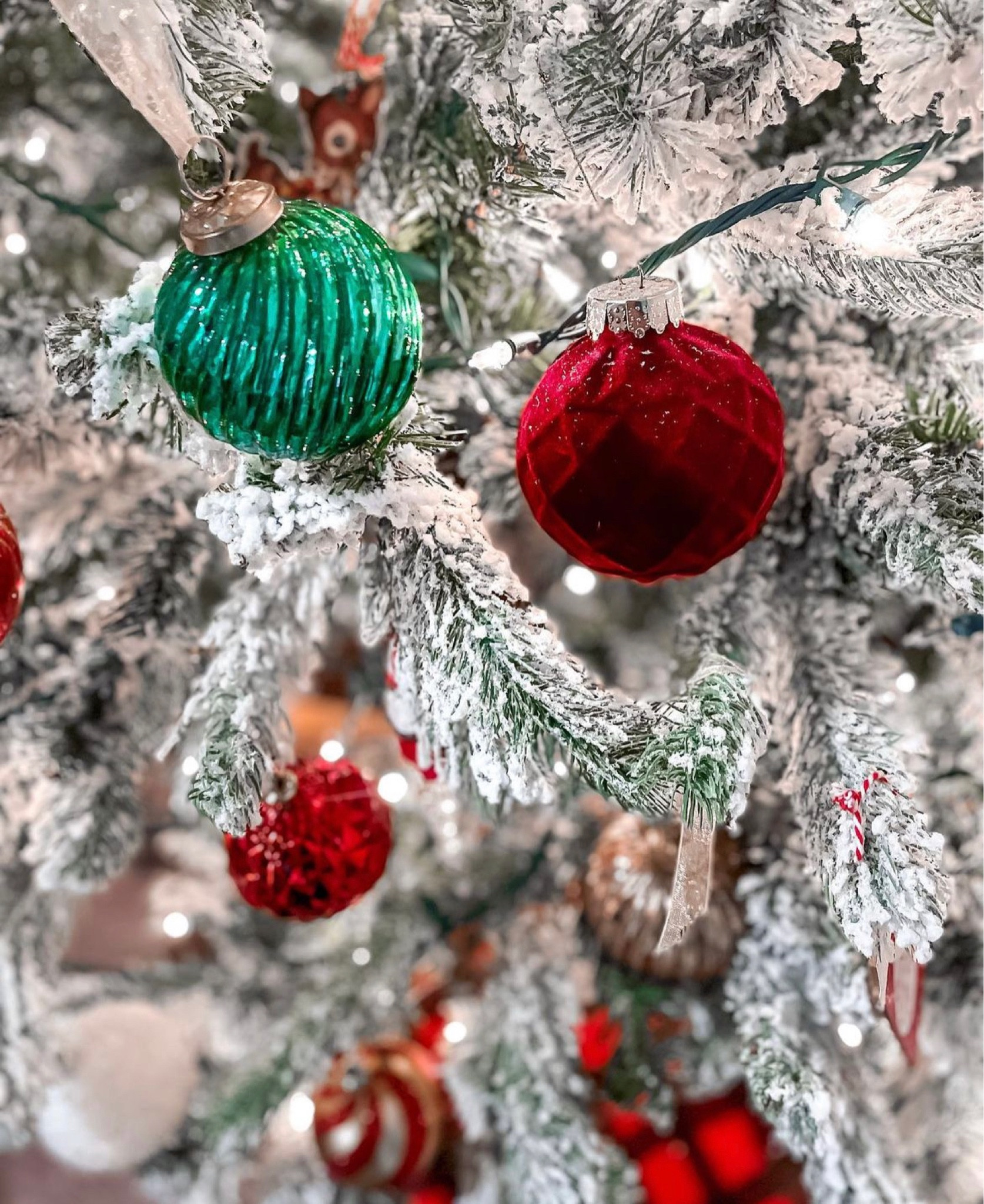 Flocked Christmas tree King of Christmas & Christmas Ornaments from Target & Walmart! 

#LTKHoliday #LTKHolidaySale #LTKhome