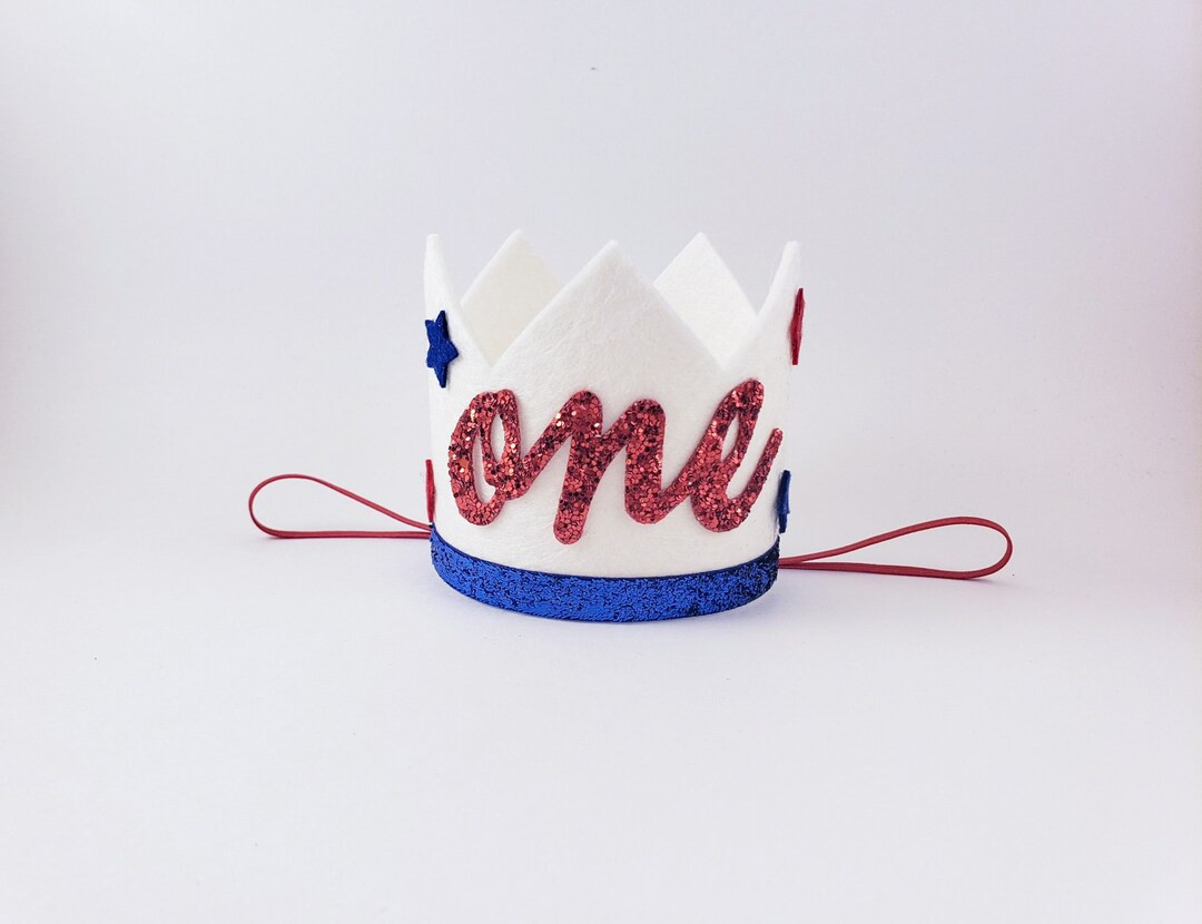 4th of July birthday 1st birthday, our little firecracker, stars stripes and lots of fun, red whi... | Etsy (US)