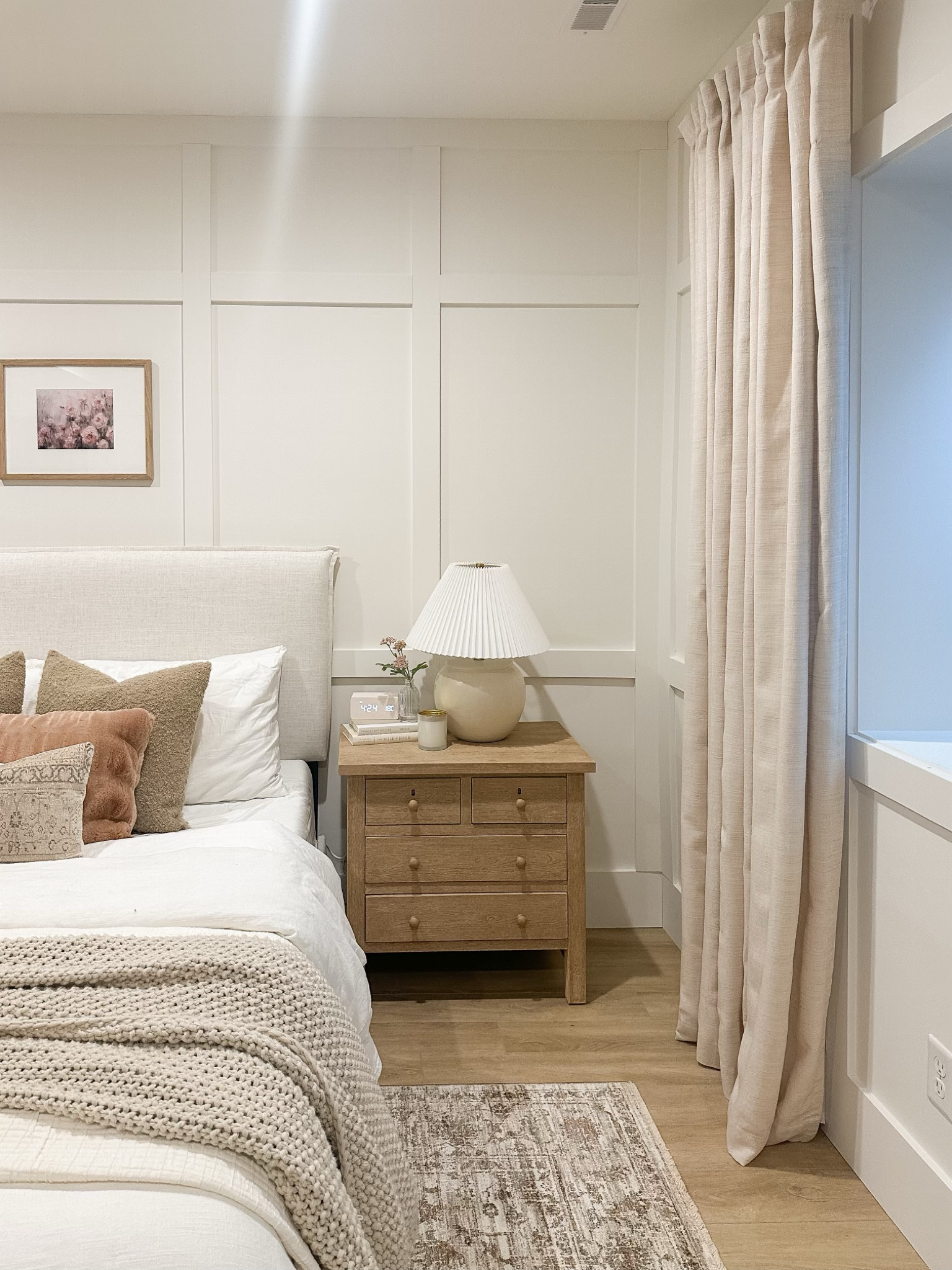 Light and bright guest bedroom with neutral wood tones, creamy whites, and pops of pink for a spring refresh!

Spring refresh, light and bright, furniture favorites, guest bedroom, neutral wood tones, creamy whites, pops of pink, nightstand favorites, upholstered bed, table lamp, cozy bedding, neutral bedding, throw pillow, Target style, Pottery Barn style, bright and airy, curtain faves, found it on Amazon, shop the look!

#LTKHome #LTKSeasonal #LTKStyleTip