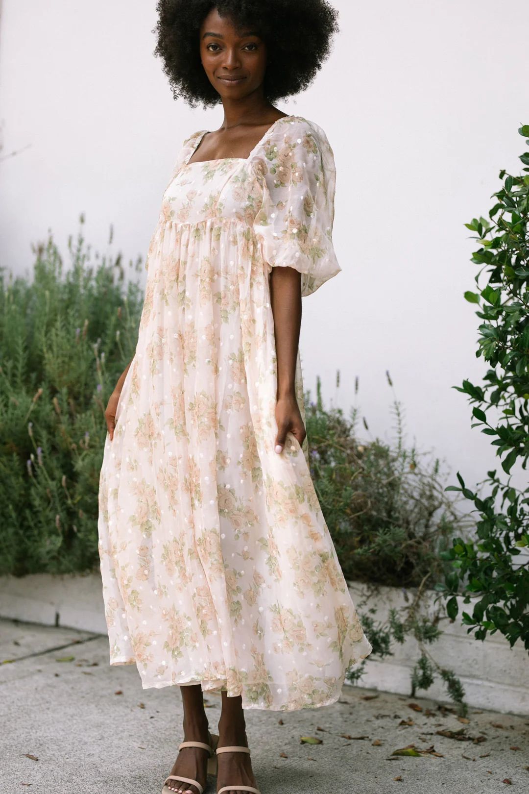 Gia Babydoll Maxi Dress | Morning Lavender