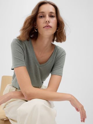 Linen-Blend T-Shirt | Gap (US)