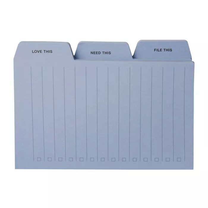Post-it 3pk 3"x4" Tab Notes Blue | Target