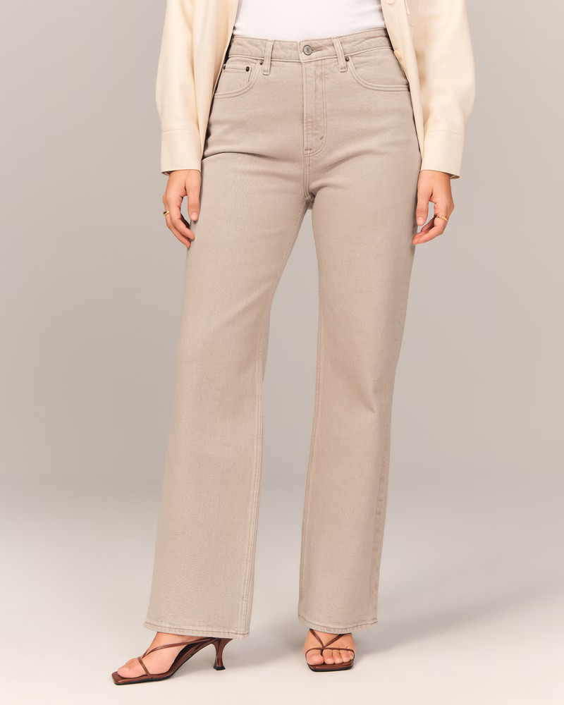 Curve Love High Rise 90s Relaxed Jean | Abercrombie & Fitch (US)