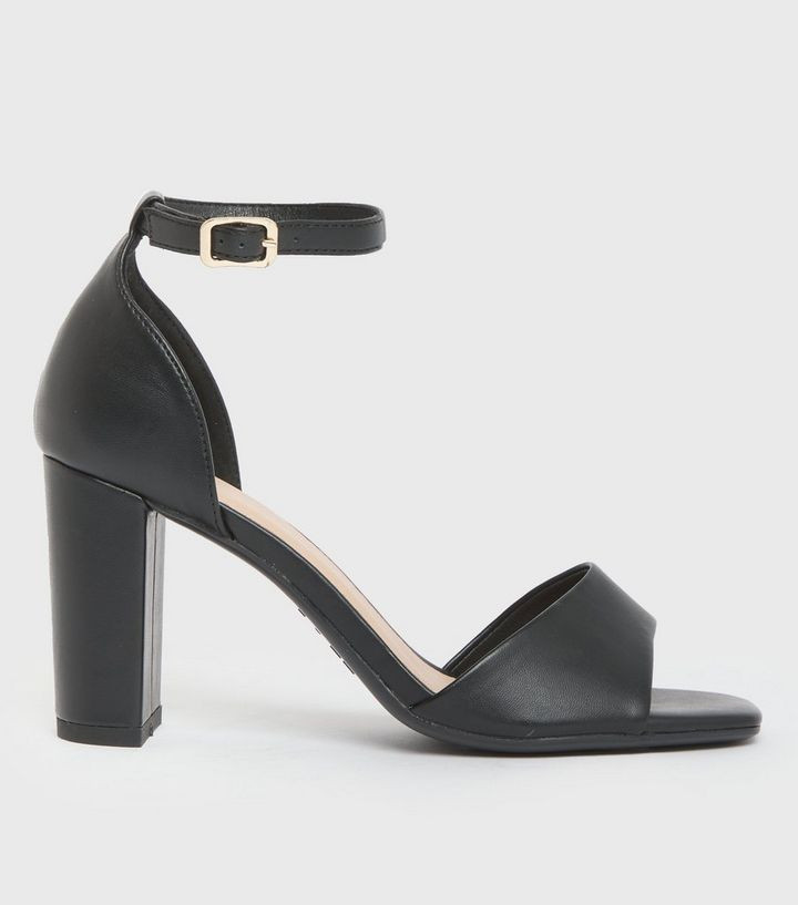 Black Open Toe Block Heel Sandals
						
						Add to Saved Items
						Remove from Saved Items | New Look (UK)