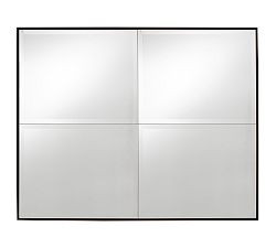Brinkley Paneled Accent Rectangular Wall Mirror | Pottery Barn (US)