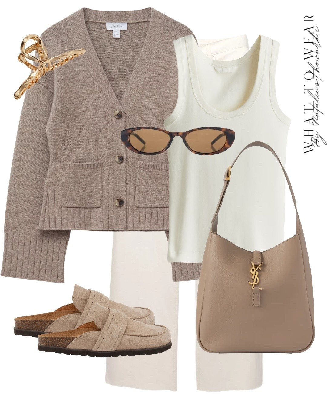 Neutral outfit for late summer early autumn styling a greige cardigan and white jeans. I have had my eye on these suede mules since last year , high up on my autumn wishlist 

#LTKautumn #LTKstyletip #LTKuk