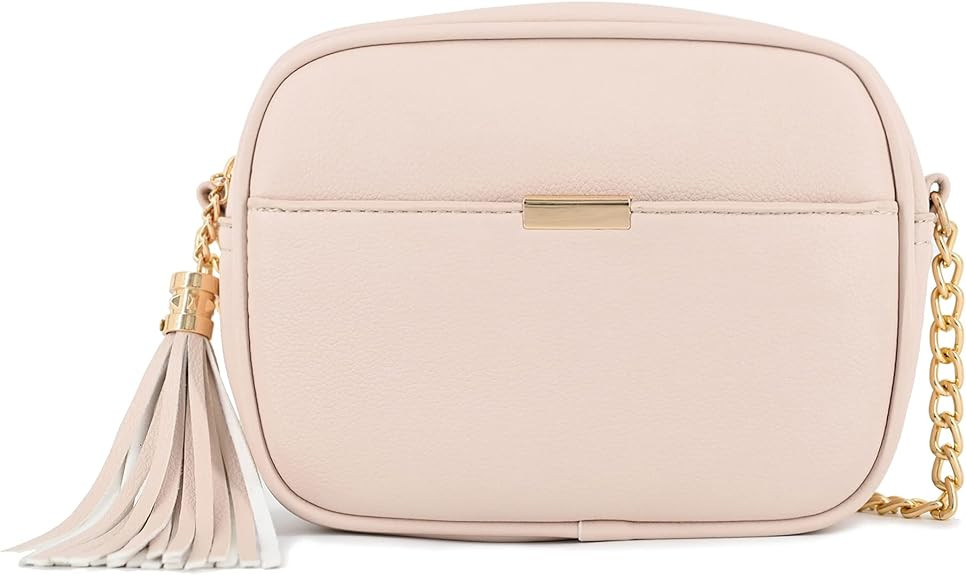 Lightweight Crossbody Camera Bag with Chain Strap and Tassel | Amazon (US)