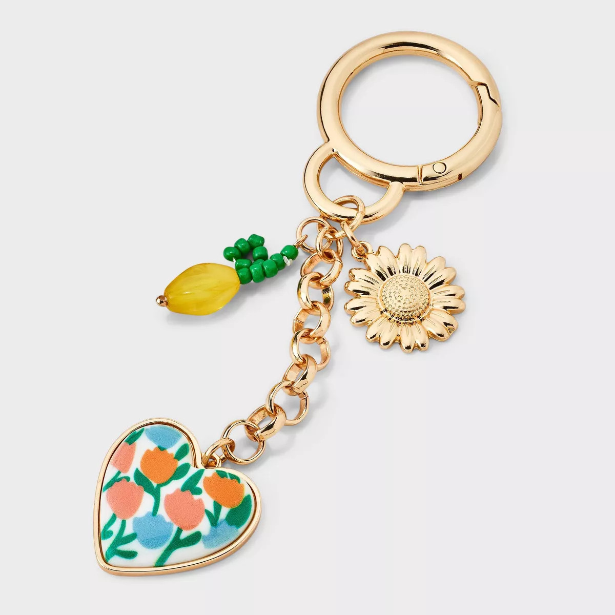 Mixed Lemon and Floral Handbag Charm - A New Day™ Multi | Target