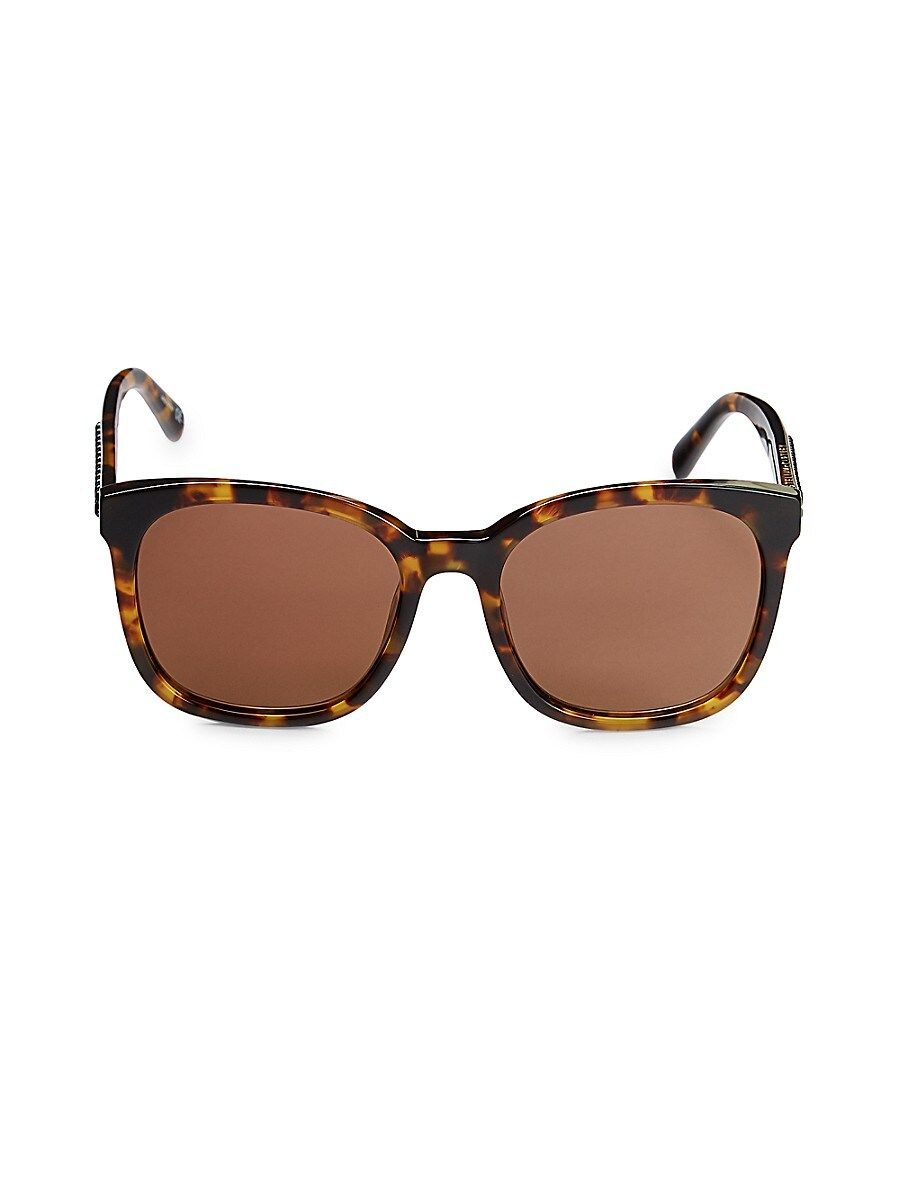 Stella McCartney Women's 55MM Square Sunglasses - Shiny Brown | Saks Fifth Avenue OFF 5TH