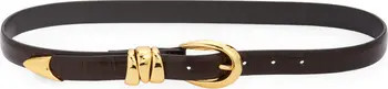 Triple Keeper Croc Embossed Leather Belt | Nordstrom